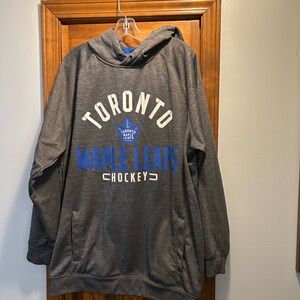 Fanatics Toronto Maple Leafs Gray and Royal Blue Hoodie